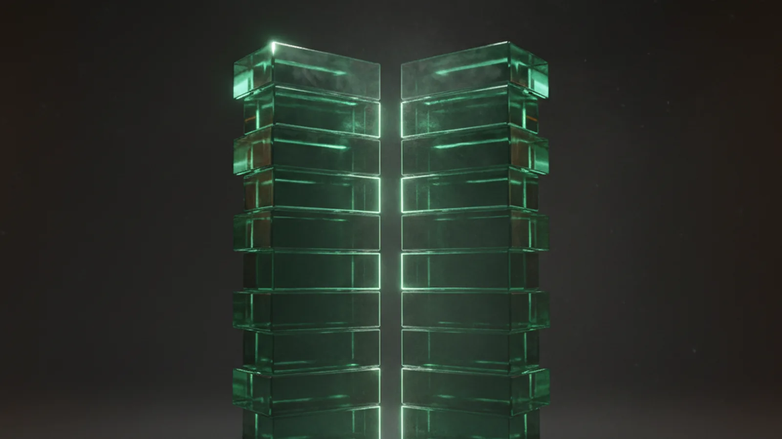 Two glass podium tiles labeled ChangeNOW and SimpleSwap on a dark gradient — pairwise comparison hero